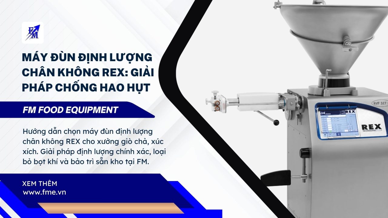 Máy Đùn Định Lượng Chân Không REX Giải Pháp Chống Hao Hụt